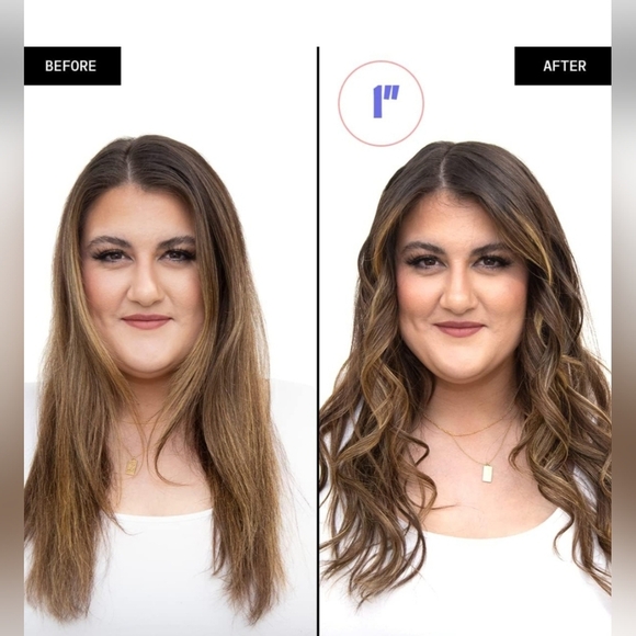 FOXYBAE TITANIUM Rose Gold Spring Curler Hair IRON WAND 1" 25mm - Picture 3 of 10